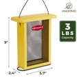 thumbnail image 3 of Kingsyard Metal Mesh Bird Feeder for Outdoors Hanging, Finch Feeder for Nyjer Thistle, Yellow, 3 of 8