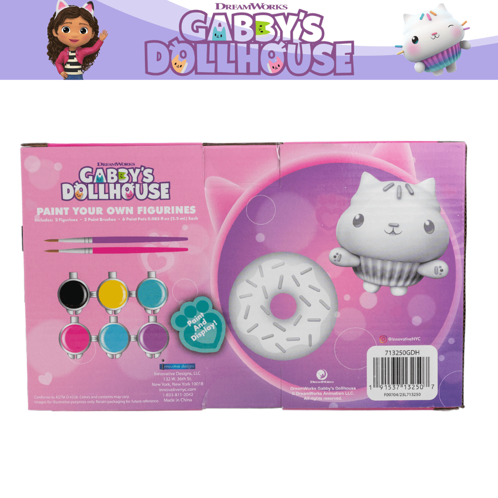 Gabby’s Dollhouse Figurines DIY Paint Set Arts and Crafts for Kids