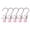 Pink, variant on 5 Pcs Trouser Hangers with Clips Heavy Duty, Portable Durable Space Saving Travel Clothes Hanging Clips with Non-slip Coated for Jeans Pants Skirts Closet Organization and Storage(Pink,4.5x1.3")