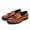 Brown, variant on Big Size Men's Casual Loafers Slip On Leather Dress Shoes Comfortable Lightweight Driving Shoes Male Moccasins Classic Penny Loafer Flats Outdoor Walking Shoes