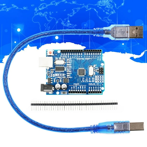 Placa De Desarrollo De Versión Mejorada Ch340G CH340G Versión mejorada Placa de desarrollo DC 5V-9V Placa de desarrollo para Arduino Tmvgtek Para estrenar