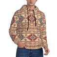 thumbnail image 2 of Haiem Traditional Tribal Aztec Patterned Men's Hoodie with Kangaroo Pocket - Ideal Pullover Sweatshirt for Daily Wear, Travel, and Home-4X-Large, 2 of 7