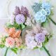 thumbnail image 4 of Ramo de flores de simulación nupcial rosa de tela artificial Arreglo de decoración floral para fiestas kenally HA7934-00B, 4 of 6