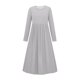 thumbnail image 4 of Cowsor Girls Maxi Dress Long Sleeve Casual Holiday Dress with Pockets, 4 of 6