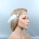 thumbnail image 1 of Diadema de plumas de avestruz, tocado para mascarada, banda para el cabello estilo Gatsby, 1 of 5