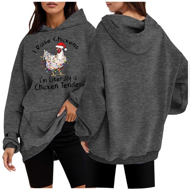 WEAIXIMIUNG Sweat à Capuche à Fermeture à Glissière pour Femmes, Mode Décontractée, Haut Ample