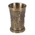 thumbnail image 4 of Lefu Metal Creative Ancient Egypt Bar Small Whiskey Glass Cocktail Cup Carved Pattern, 4 of 6