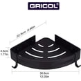 thumbnail image 4 of Bath Corner Shower Shelves Adhesive Caddy, 4 of 5