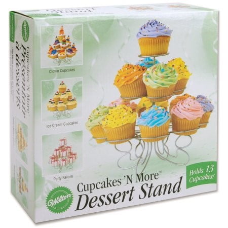 Wilton Cupcakes N' More Dessert Stand, Silver, 13 Ct