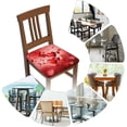thumbnail image 6 of Set of 4 Removable Chair Seat Covers for Dining Room, Valentine''s Day Stretchable Office Kitchen Chair Slipcovers Cushion Protector Heart Love Ballons Furniture Decor, 16.9x16.9 Inches, 6 of 6