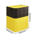 thumbnail image 2 of Bolsa de Almacenamiento de Tela No Tejida de Gran Capacidad 90L en Negro y Amarillo, con Tapa de Cremallera y Asas Reforzadas, Organizador Plegable para Ropa, Ropa de Cama y Viaje, 2 of 6