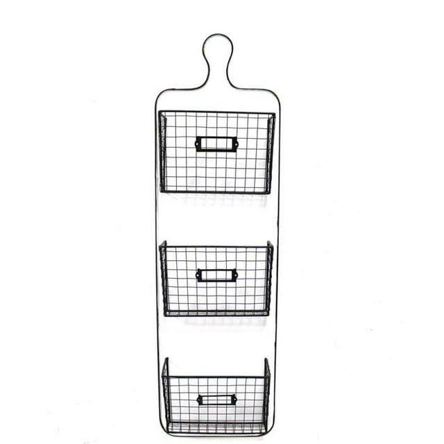 Jeco HD-WO020 Étagère Murale en Métal Blanc 10.24 Po