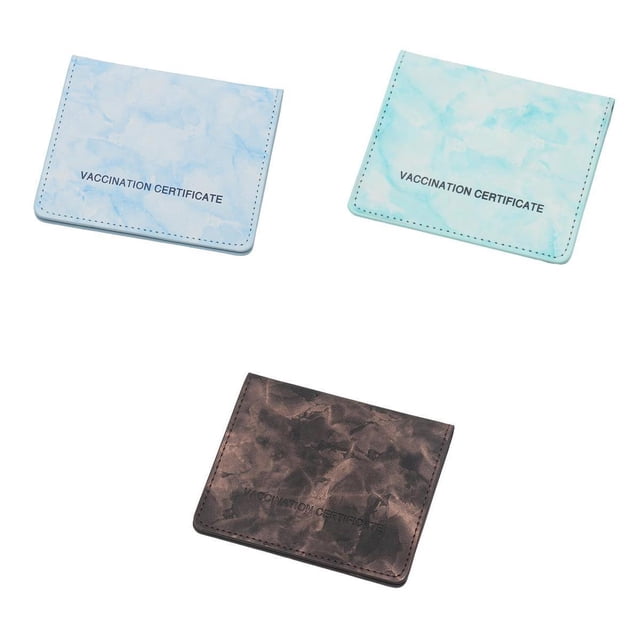 Protector Carnet Vacunación Cartera Piel Fina para + Vacunación Baoblaze Cartera con tarjetero