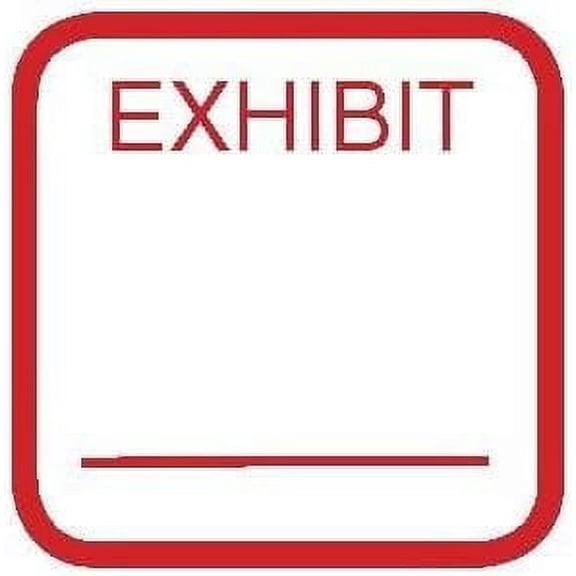 Exhibitindexes® Exhibit Stamp