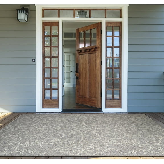 Couristan Monaco Summer Quay, Cocoa Natural Rug