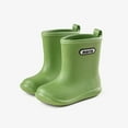 thumbnail image 4 of Toddler Boots,Boys Boots Outdoor Rainy Days Comfortable Ankle Boots Waterproof Lightweight Hiking Shoes Non- Kids'Footwear,Fall Boots,Green,5-6 Years, 4 of 7