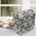 thumbnail image 3 of Abstract Stand Mixer Cover, Geometric Pattern with Traditional Culture Effects Print, Kitchen Appliance Organizer Bag Cover with Pockets, 5 Quarts, Grey Pearl Pale Pink, by Ambesonne, 3 of 4
