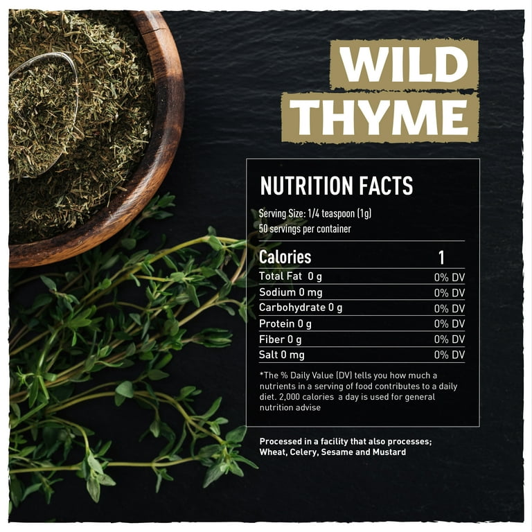 Eastanbul Wild Thyme, Spiked Thyme, Zaatar Thyme Seasoning, AKA