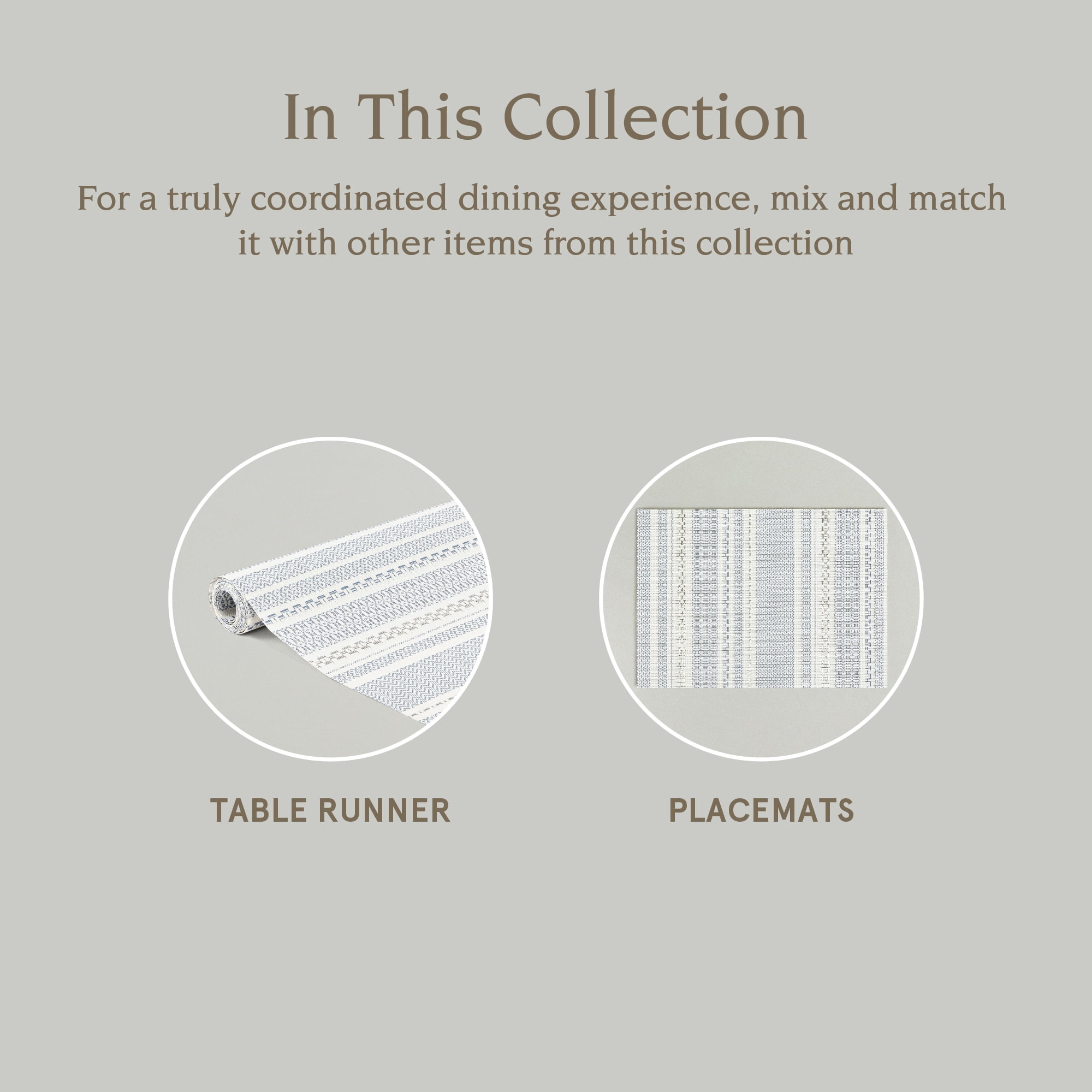over&back 18x90 Reversible Striped Table Runner - UVA/UVB-Proof Table Runners - Waterproof Indoor and Outdoor Kitchen and Home Decor - Blue