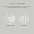 thumbnail image 4 of over&back 18x90 Reversible Striped Table Runner - UVA/UVB-Proof Table Runners - Waterproof Indoor and Outdoor Kitchen and Home Decor - Blue, 4 of 9