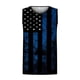 thumbnail image 4 of Hombres Casual Cuello Redondo Jersey Bandera 3D Impresión Digital Camiseta Tops Chaleco Pompotops  oipoqjl30549, 4 of 5