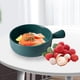 thumbnail image 5 of Tazón de sopa redondo de cerámica, bandeja para hornear arroz al horno con fideos, utensilios para hornear aptos para microondas y Verde, 5 of 9