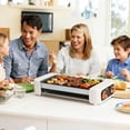 thumbnail image 4 of Multifunctional 3-in-1 Electric Hot Dog Roller Machine Non-Stick Sausage Grill Griddle Smokeless BBQ with 3 Temperature Settings & Overheat Protection for Home Dorm RV Party, 4 of 6