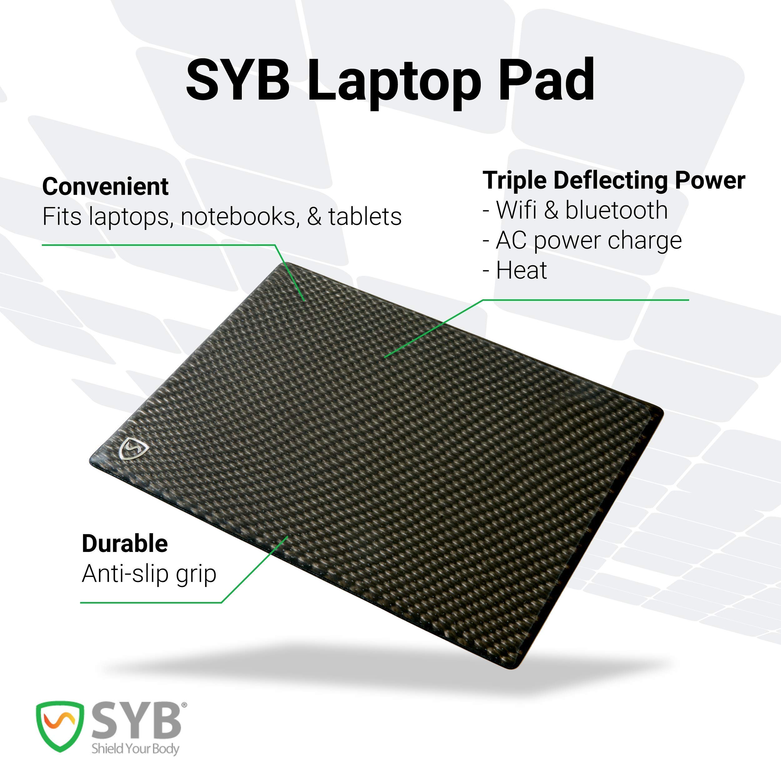 Shield Your Body Laptop Pad EMF Radiation Protection Shield and Heat Blocker For Laptops 17 Inch Ultra Marine