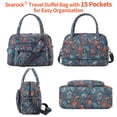 thumbnail image 4 of Women's Weekender Bag 18in Cotton Carry On Overnight Travel Duffle Bag Lightw..., 4 of 8