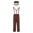 thumbnail image 1 of Tenue à Bretelles à Carreaux pour Homme Halloween Adulte Style Court pour Performance, 1 of 5