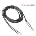 POPLIS 3.5mm 3pole Male Plug Audio Cable DIY Earphone Wire Without