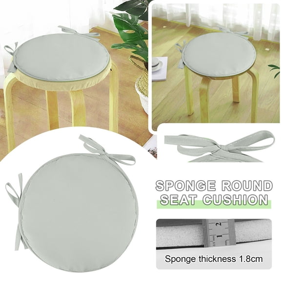 Oliegs Couverture Chauffante Coussin de Chaise Rond Style Corde à Nouer Double Taille Optionnelle Couleur Unie Tissu Maison Épaissi Coussin de Chaise de Salle à Manger Coussin de Siège Tabouret Rond Chocolat