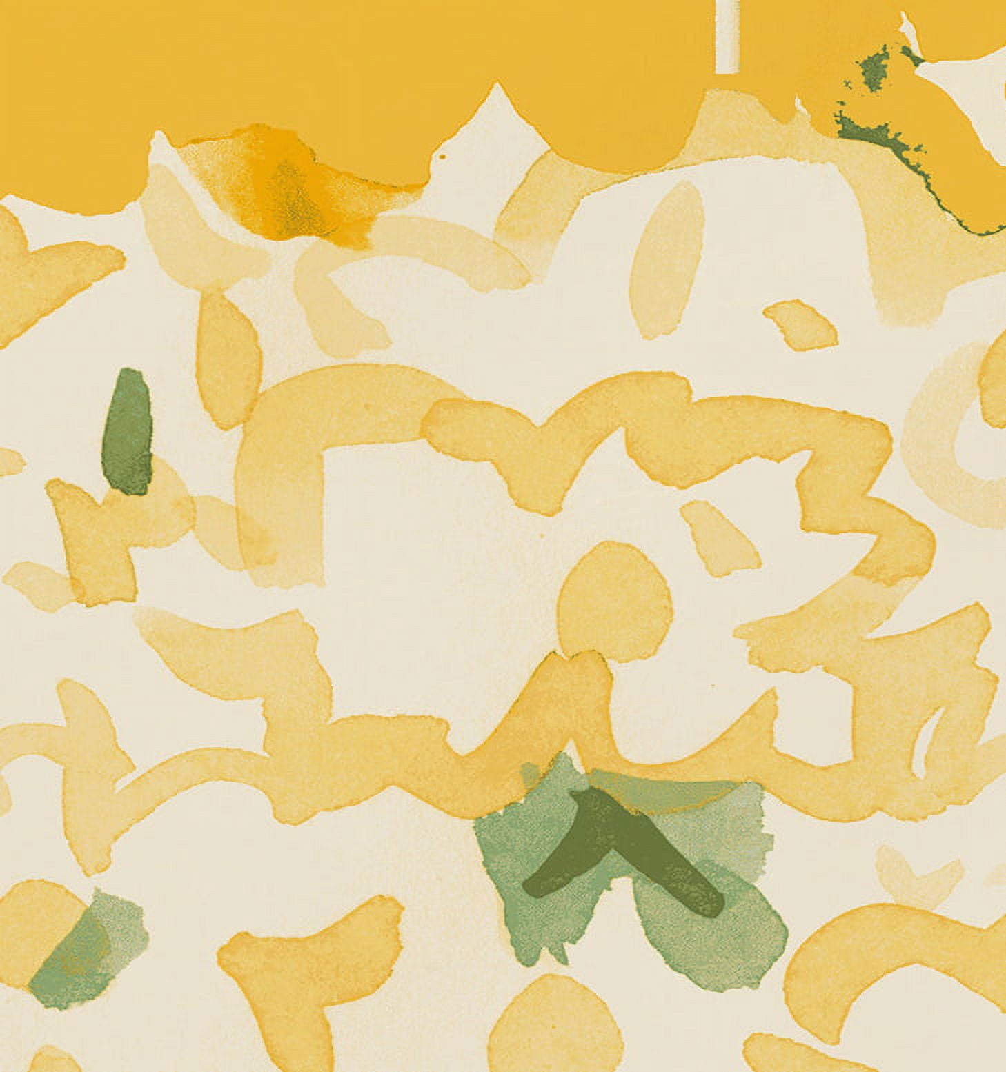 Simply Daisy's Sunset Tulip Garden 18x14 inch Yellow Floral Print Placemat (Set of Four)