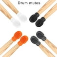 thumbnail image 5 of RYUJNDK 4Pcs Drum Mute Silicone Drumstick Tip Drumstick Dampeners Percussion Accessory for Silencing Drumming Practice, 5 of 18