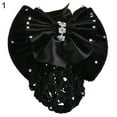 thumbnail image 3 of Eosunjian Women Bow Barrette Hair Clip Cover Bowknot Bun Snood Hairnet Hair Accessory, 3 of 5