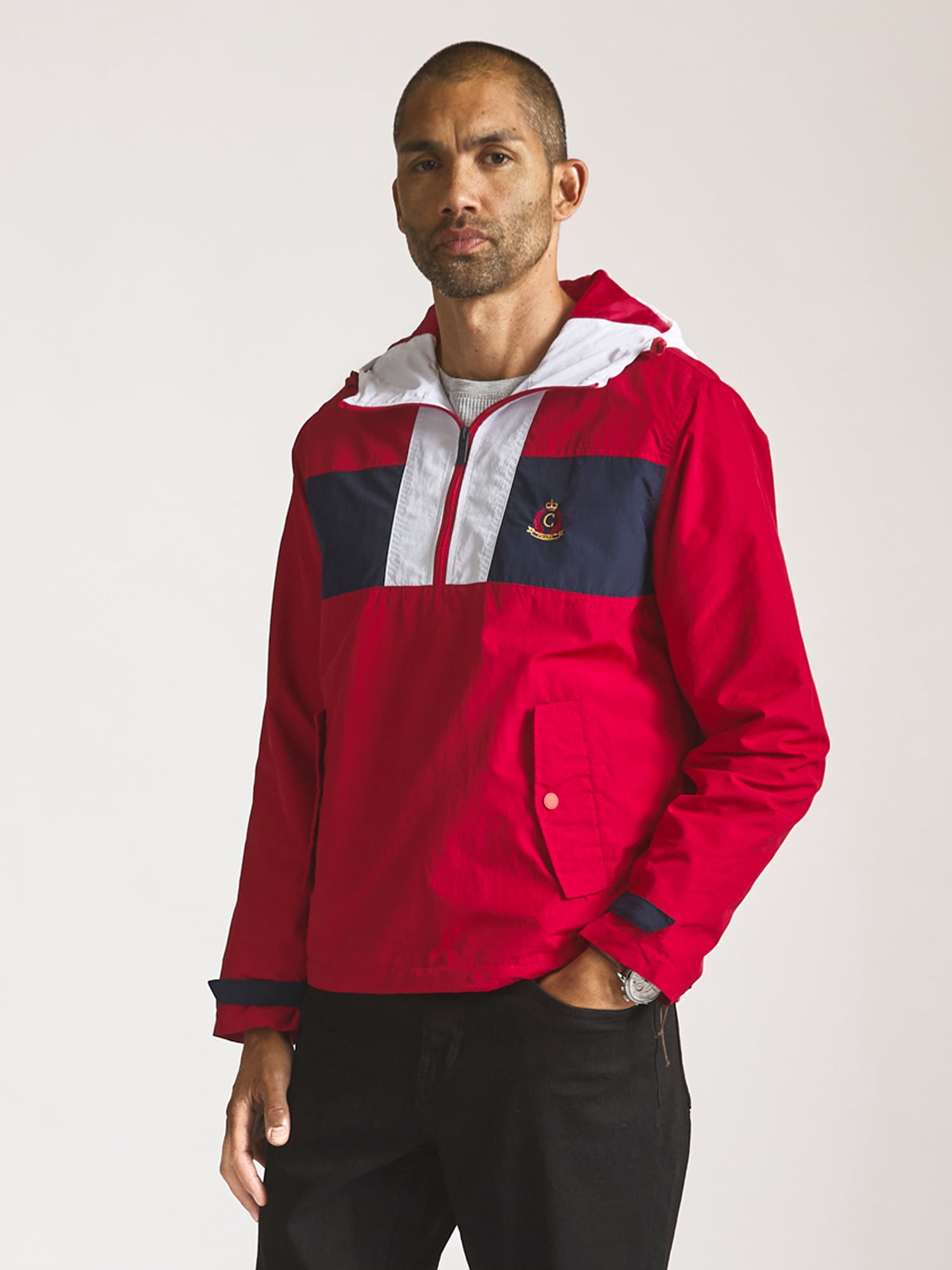 Chaps Men’s and Big Men’s Heritage Colorblocked Anorak, Sizes S–3XL