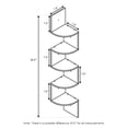 thumbnail image 4 of Furinno 5-Tier Floating Corner Shelf, Wall Mount Shelves for Storage and Display, Espresso, 4 of 5