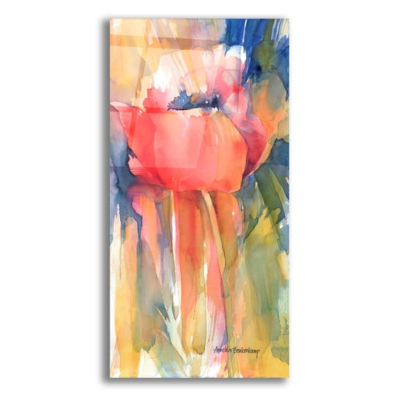 Epic Art 'Posing' by Annelein Beukenkamp Acrylic Glass Wall Art, 12" x 24"