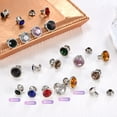 thumbnail image 7 of Uxcell Clear Rhinestone Rivets [100pcs] - Crystal Rivets for Clothing & Leather Craft DIY Making - [Transparent - 0.24 IN], 7 of 7
