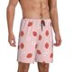 thumbnail image 2 of Balery Hand Drawn Strawberry Pantalones cortos de pijama de punto de algodón para hombre con cinturilla y bolsillos-4X-Large, 2 of 6