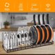 thumbnail image 3 of Organizador de Ollas y Sartenes de Estante Expandible - Organizador de Sartenes y Ollas, con 7 Compartimientos, Tamaño Ajustable, para Almacenar Tapas de Ollos, Platos, 3 of 4
