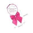 thumbnail image 2 of INSPIRE CHIC Women's Adjustable Solid Pre-Tied Bowknot Self Halter Neck Bow Tie Rose Red 13*16cm/5.12"*6.30", 2 of 5