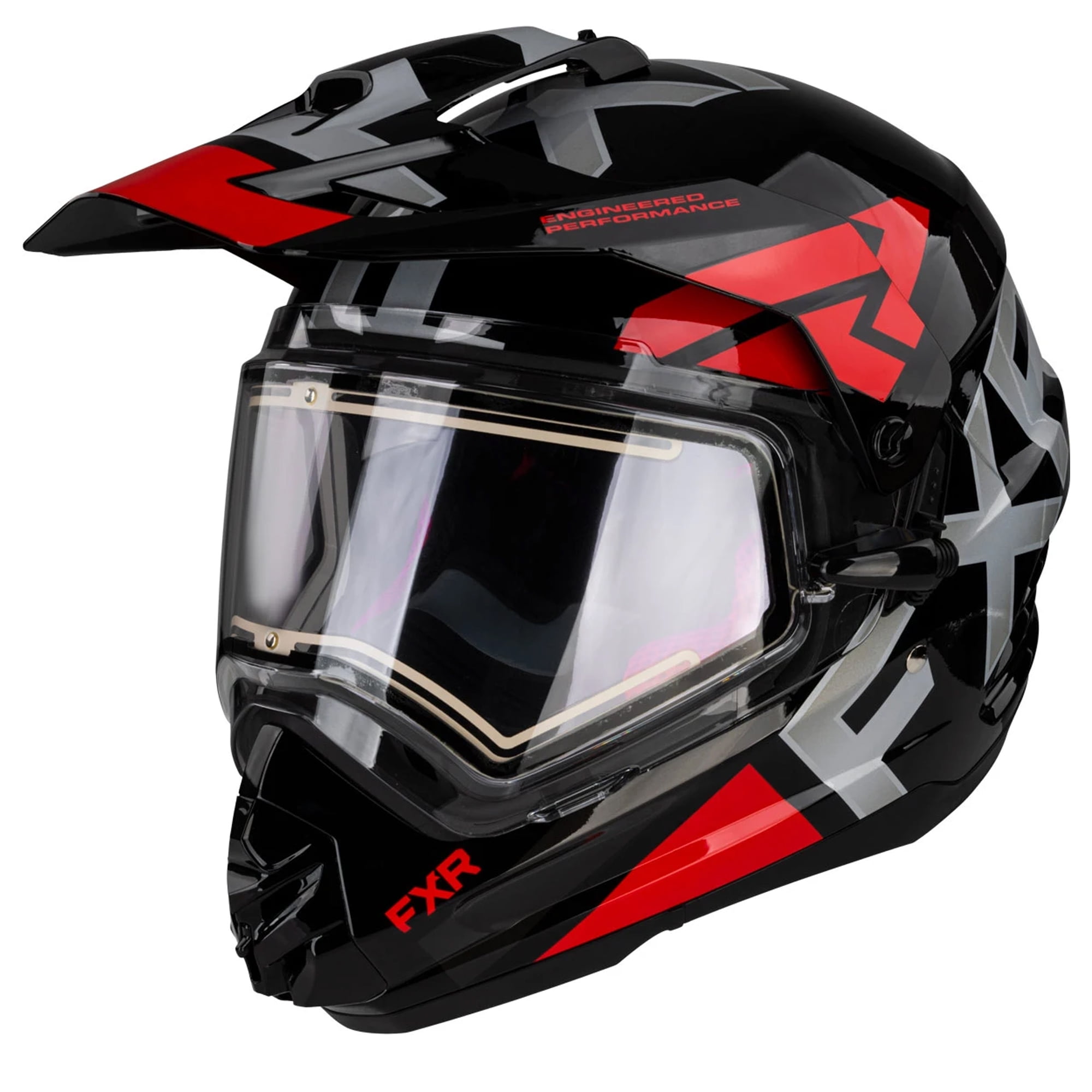 FXR Torque X Evo Snowmobile Helmet Electric Shield Sun Shade AntiFog
