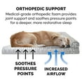 thumbnail image 5 of FurHaven Pet Products Southwest Kilim Orthopedic Deluxe Chaise Lounge Pet Bed for Dogs & Cats - Boulder Gray, Medium, 5 of 13
