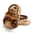 thumbnail image 4 of Penkiiy Infant Baby Girls Summer Sandals Newborn Toddler First Walker Crib Dress Shoes Brown for 6-9 Months, 4 of 4