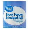 thumbnail image 2 of (4 pack) Great Value Black Pepper & Iodized Salt, 5.25 oz, 2 of 18