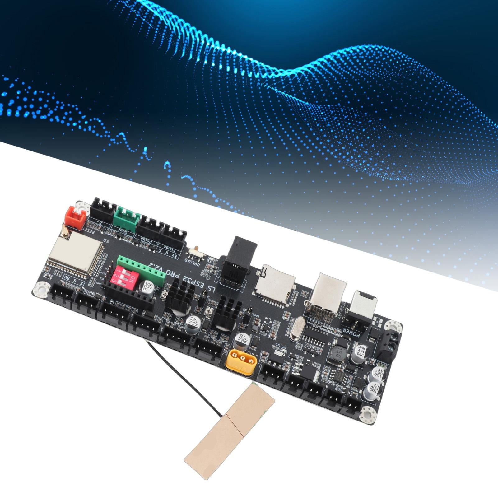 Yajisi MKS LS ESP32 PRO V2.2 Laser Engraver Offline Control Board, Dual Core 32 Bit WiFi BT TMC2209 CNC Motherboard, 4.7x3.1x0.4in