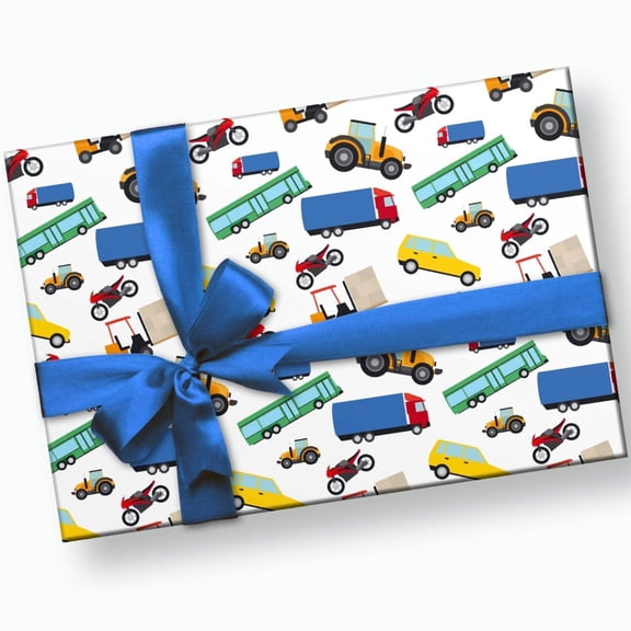 Transportation Gift Wrap