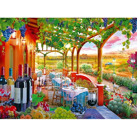 Jigsaw Puzzle RoseArt Kodak Premium Cork Wine Country 1000pc