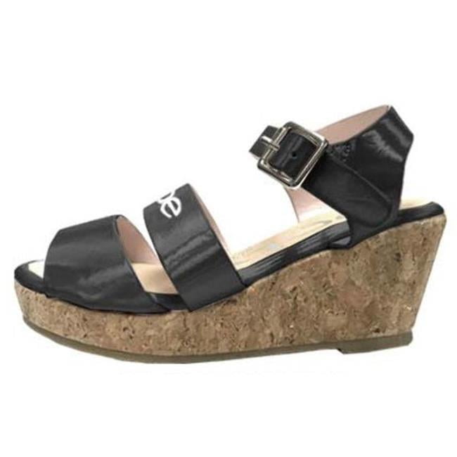 girls black wedge sandals